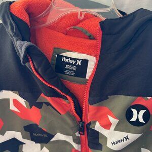 Hurley Boys Heavyweight Snow JACKET Orange, Black & Green, size XS 5/6 - like ne